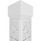 Ekena Millwork Craftsman Classic Square Non-Tapered Koroluck Fretwork Column w/ Mission Capital & Mission Base CC1208ENKORMIMI - alternate 4